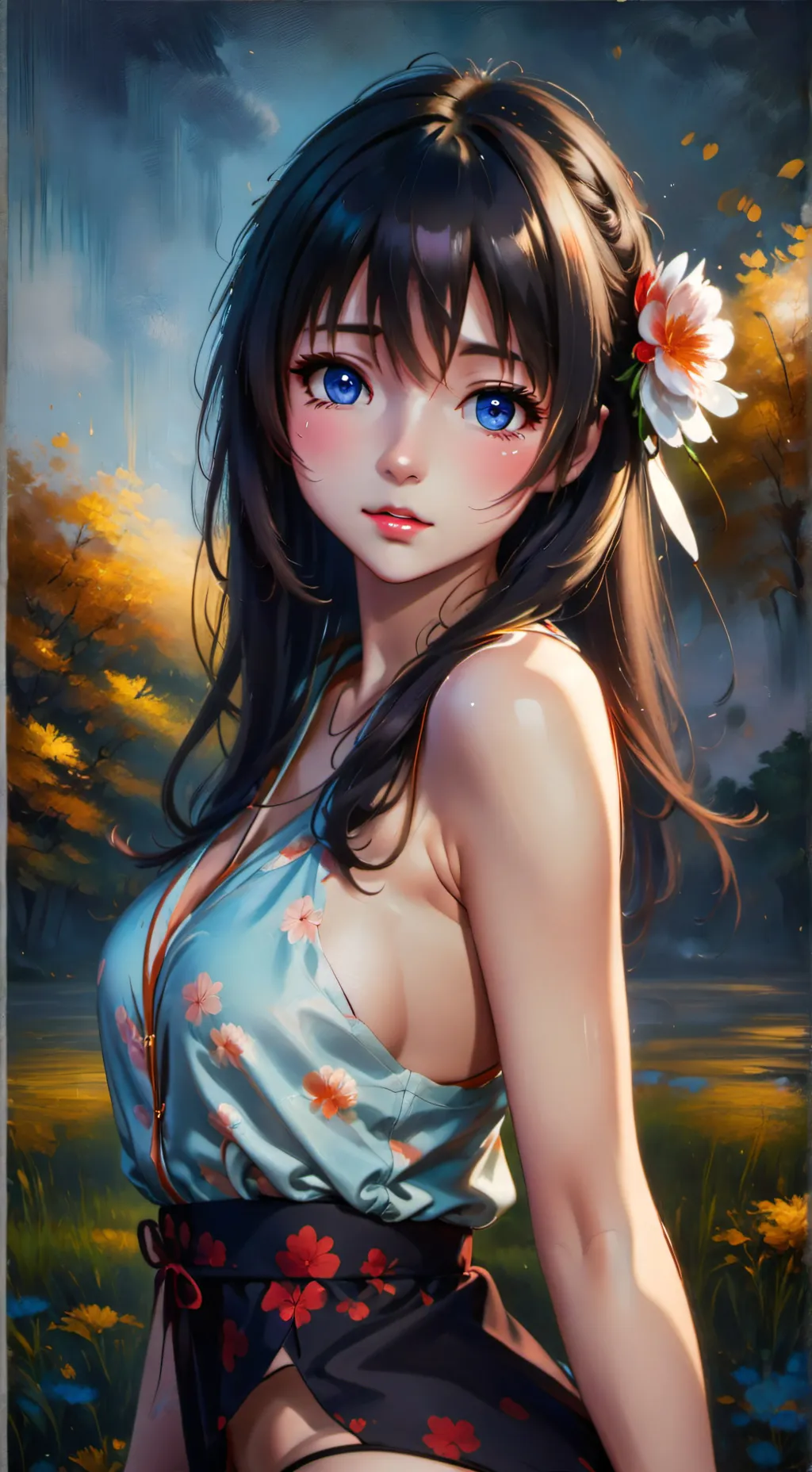 ai character: Lilly Flora background