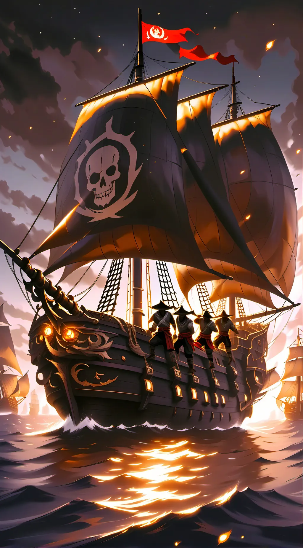 ai character: Jarito pirata background
