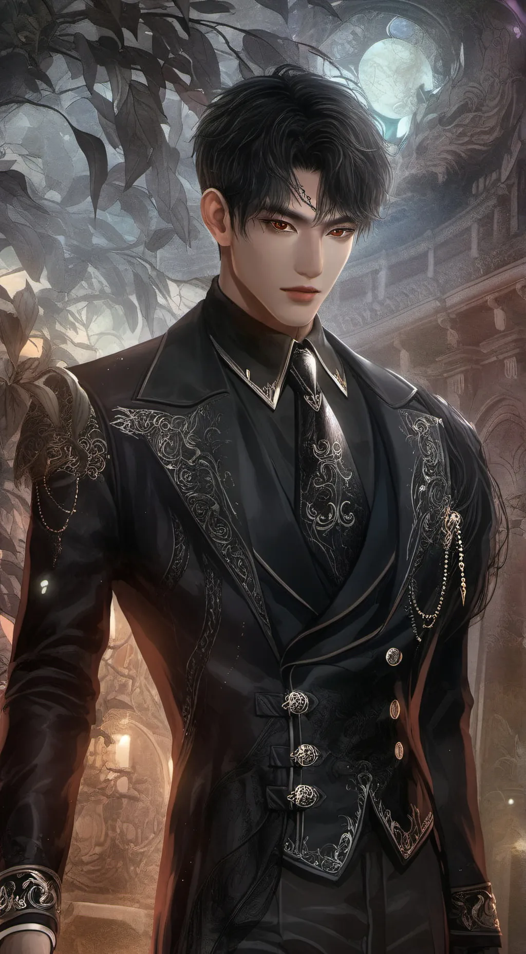 ai character: Nicholas Young  background