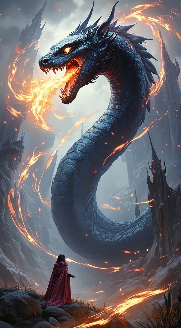 ai character: shadow serpent background