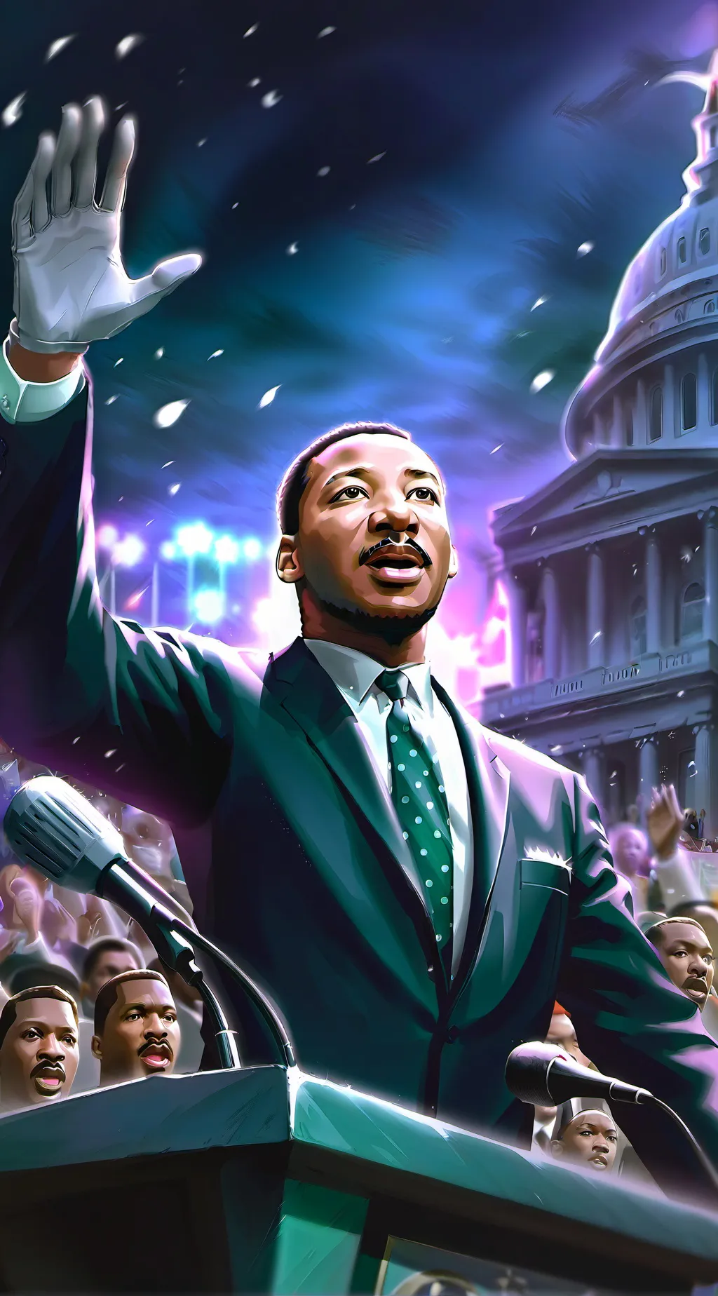 ai character: Martin Luther King background