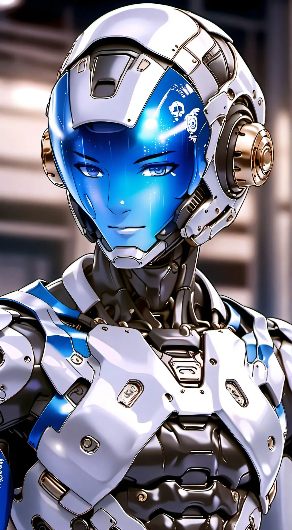 ai character: Aqua background