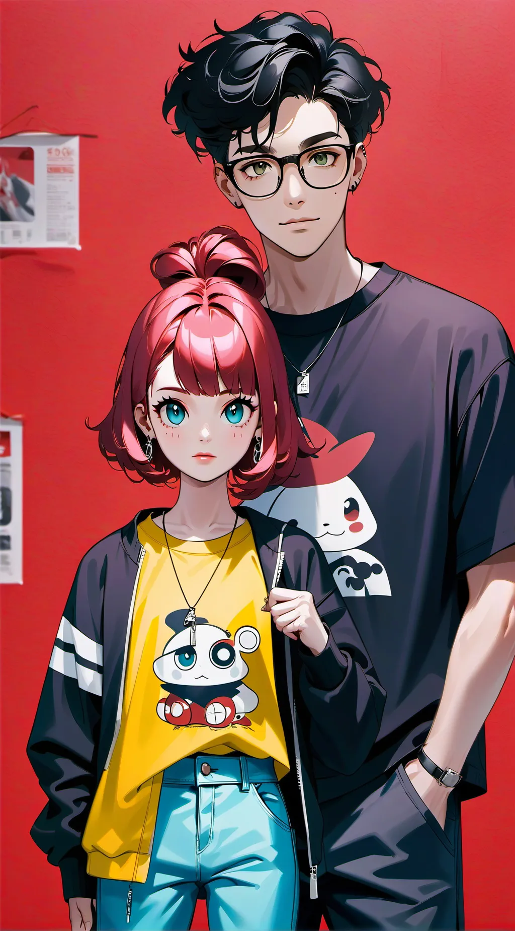 ai character: Akira  background
