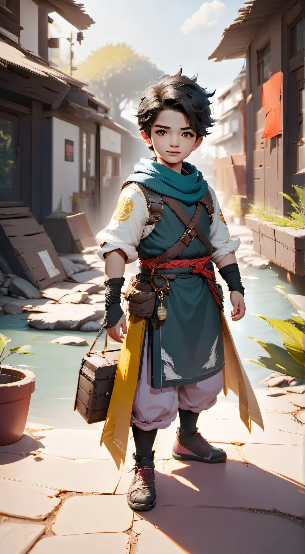 ai character: LUCAS DE FRALDA background