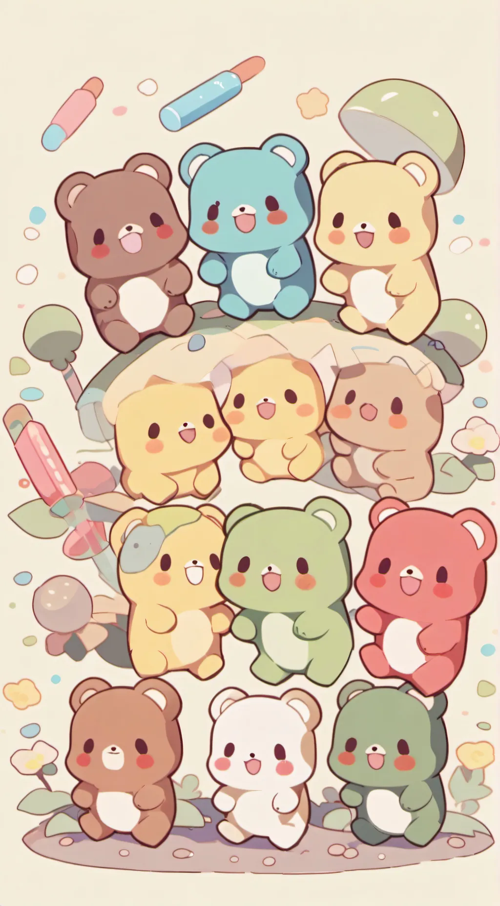 ai character: The Gummy War background