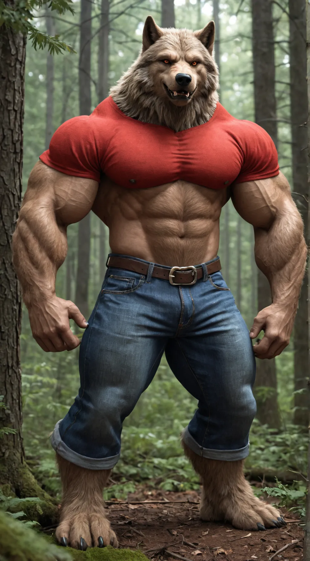 ai character: Lupine background