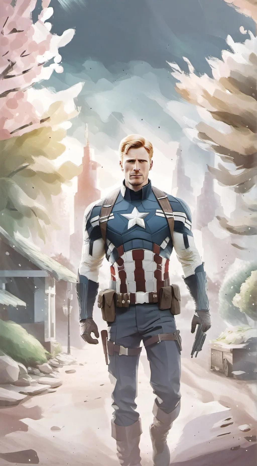 ai character: avengers/Steve background