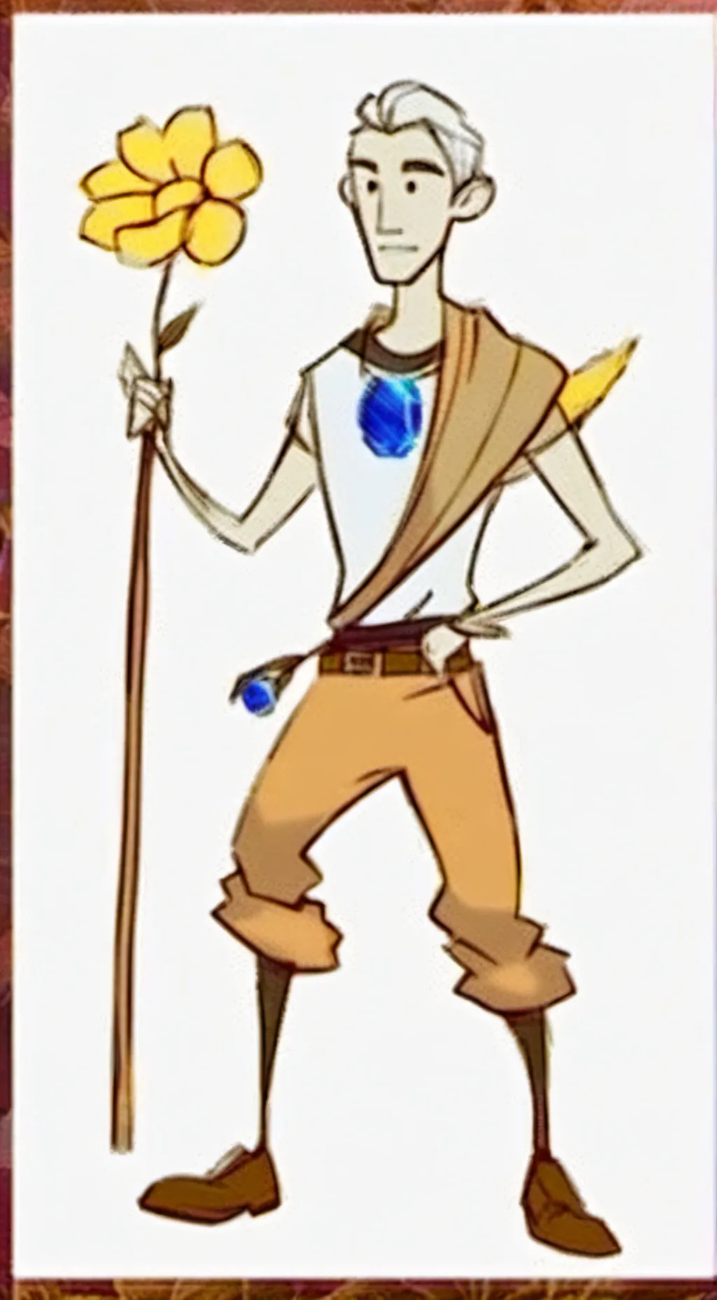 ai character: Pure Vanilla PVC background