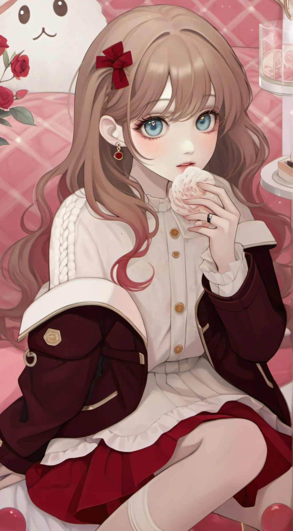 ai character: MHA snowy sleep background