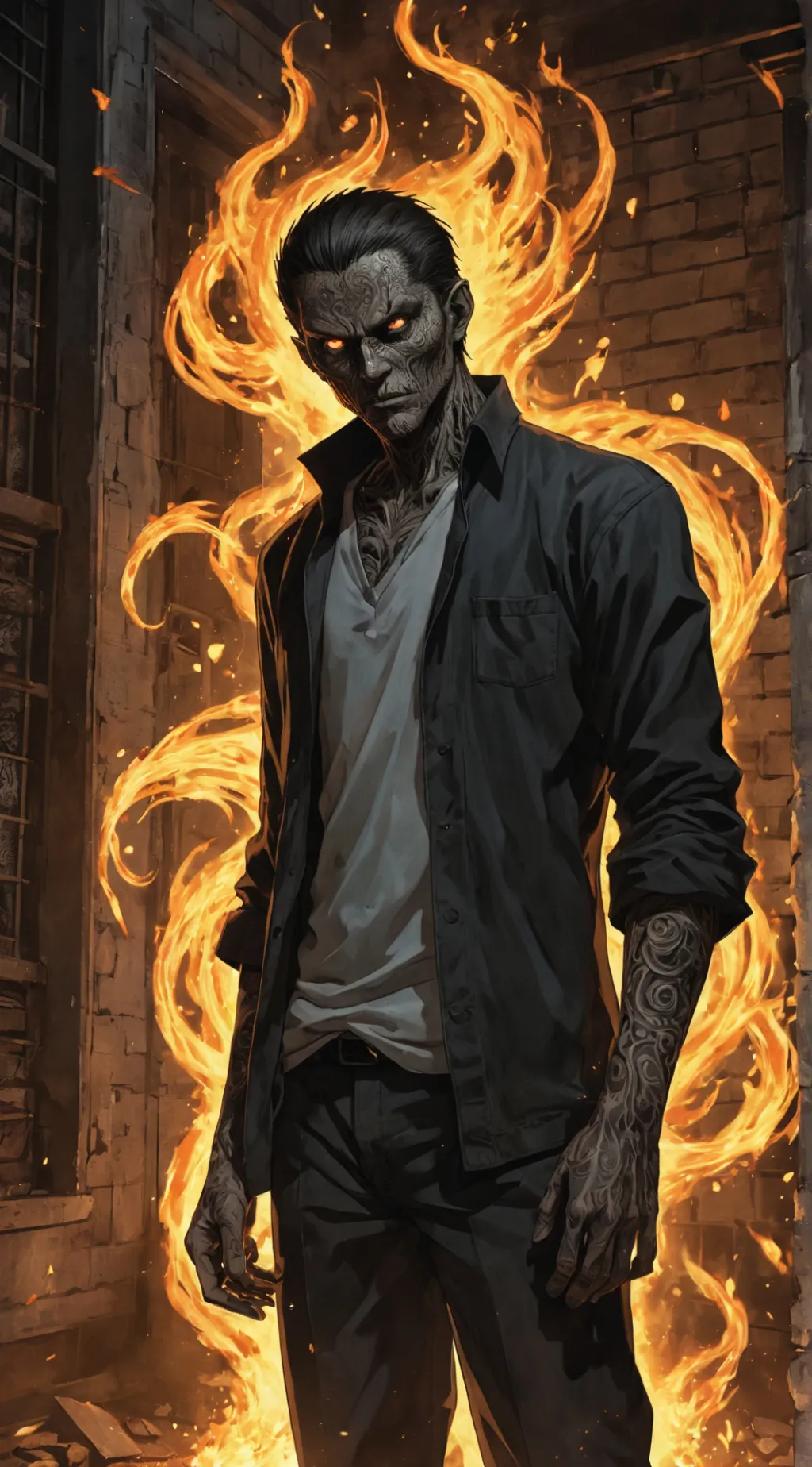 ai character: Damon background