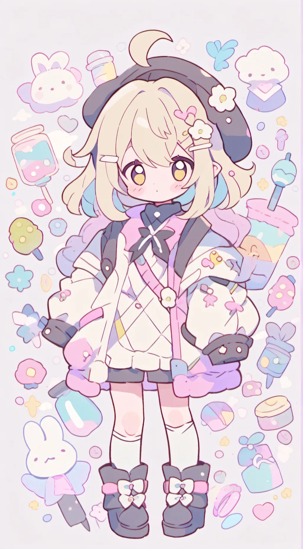 ai character: Мики💗 background