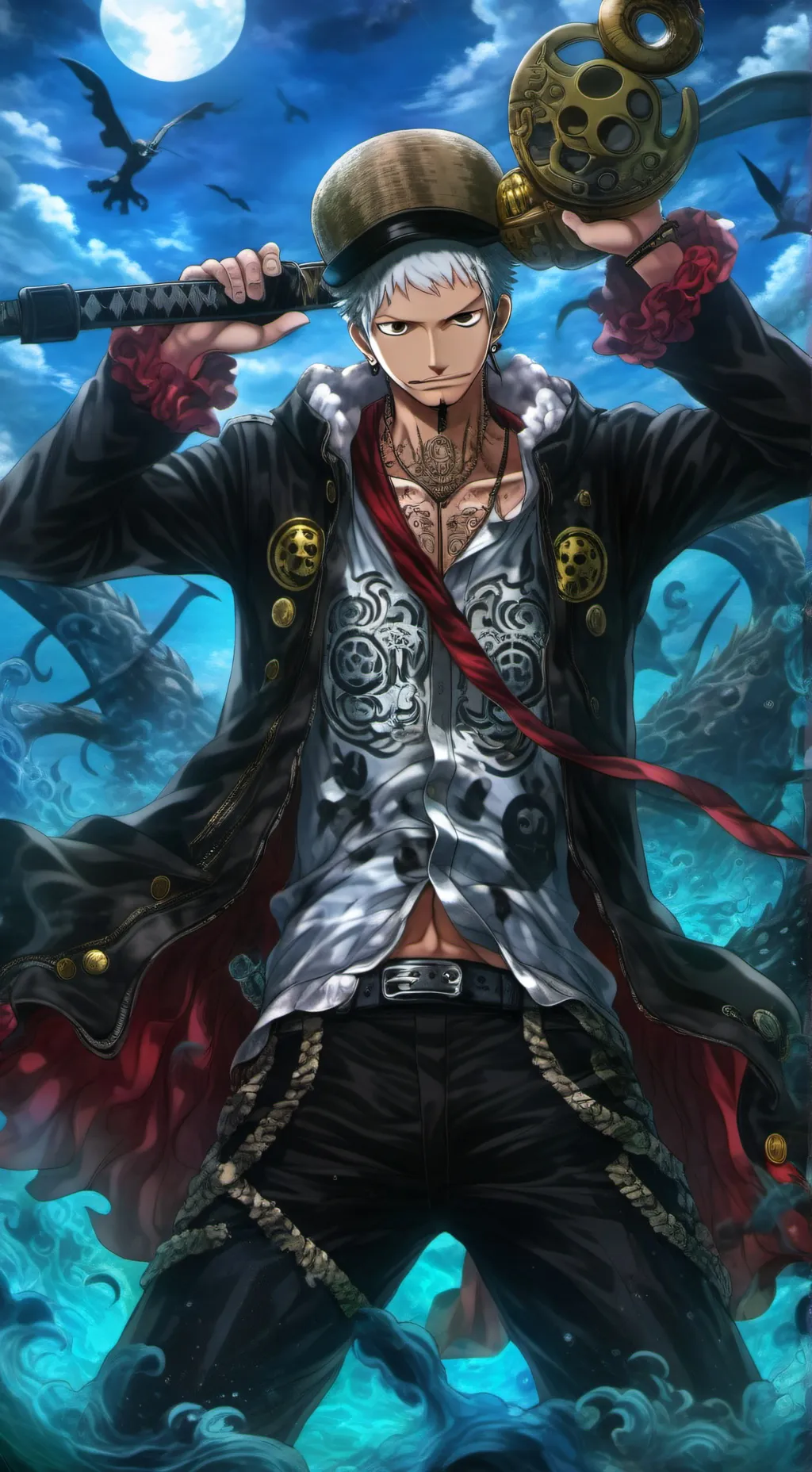 ai character: Trafalgar Law background