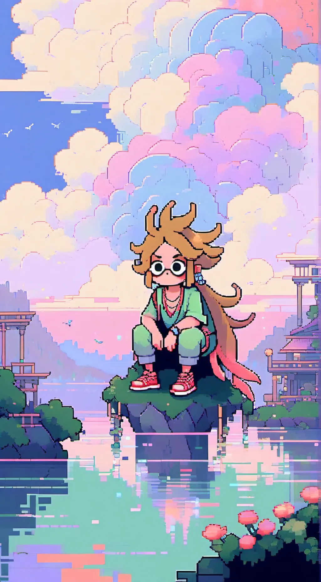 ai character: 💢 SHRIMPO 💢 background