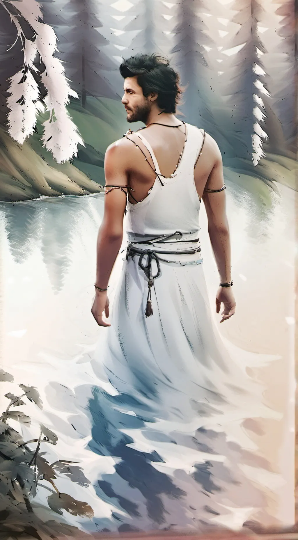 ai character: Larry stylison  background