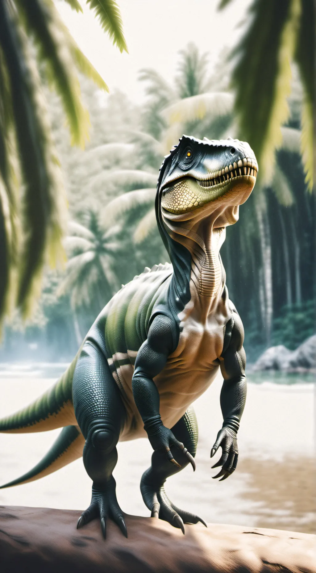 ai character: Dinosaur TF TG background