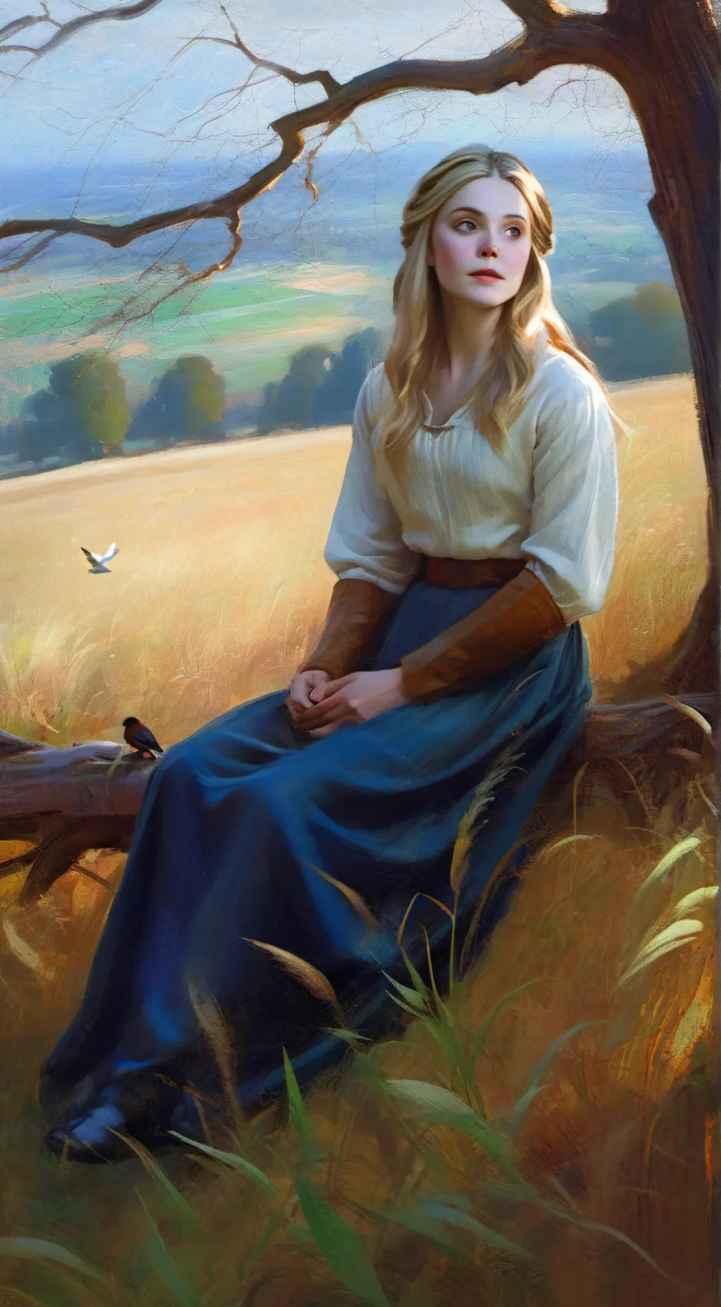 ai character: Aurora background