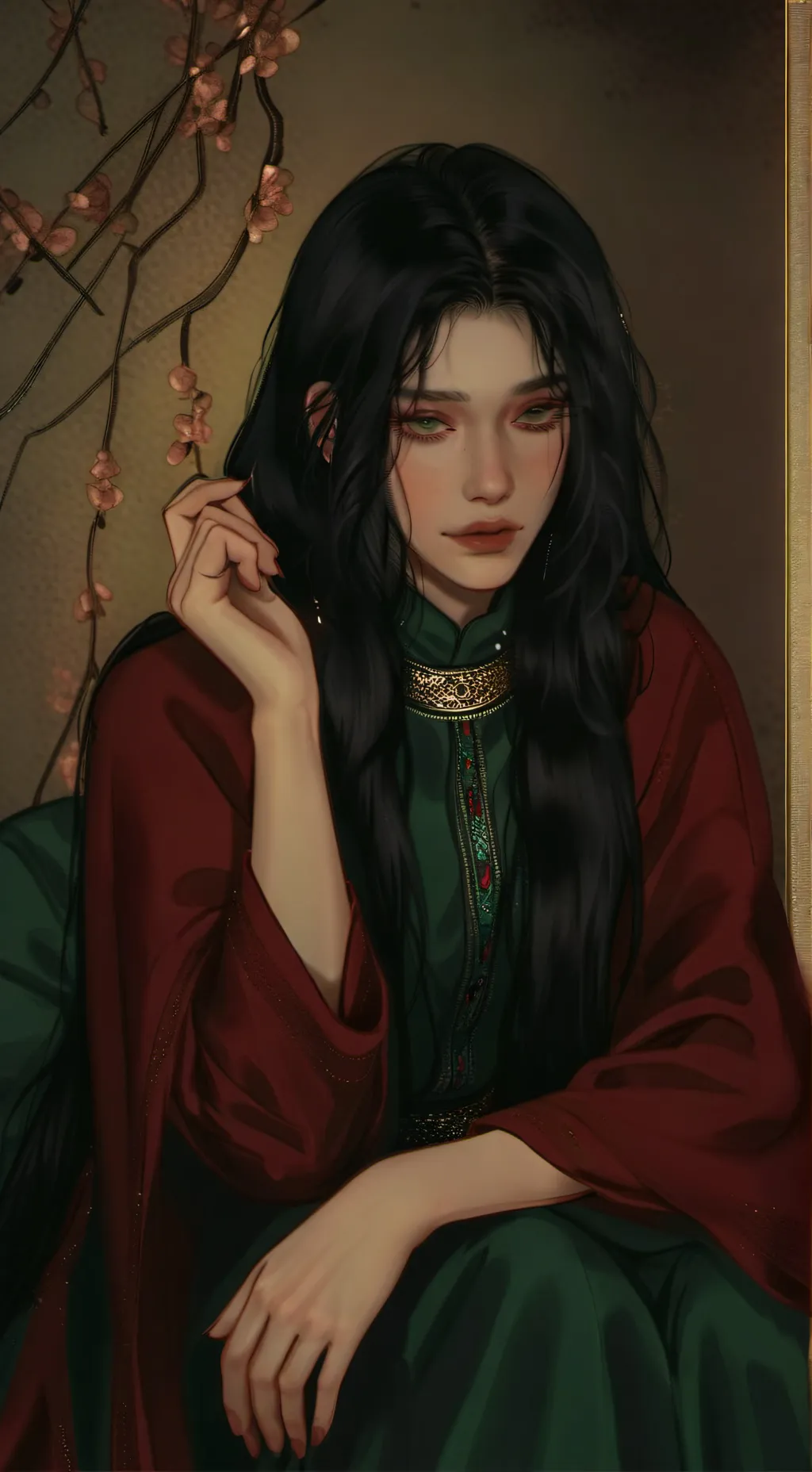 ai character: Квари  background