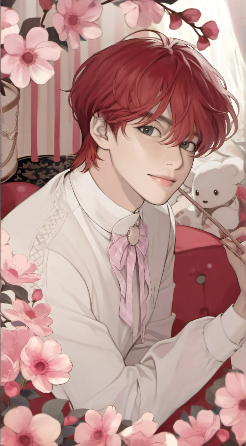 ai character: yuri hanamitchi background