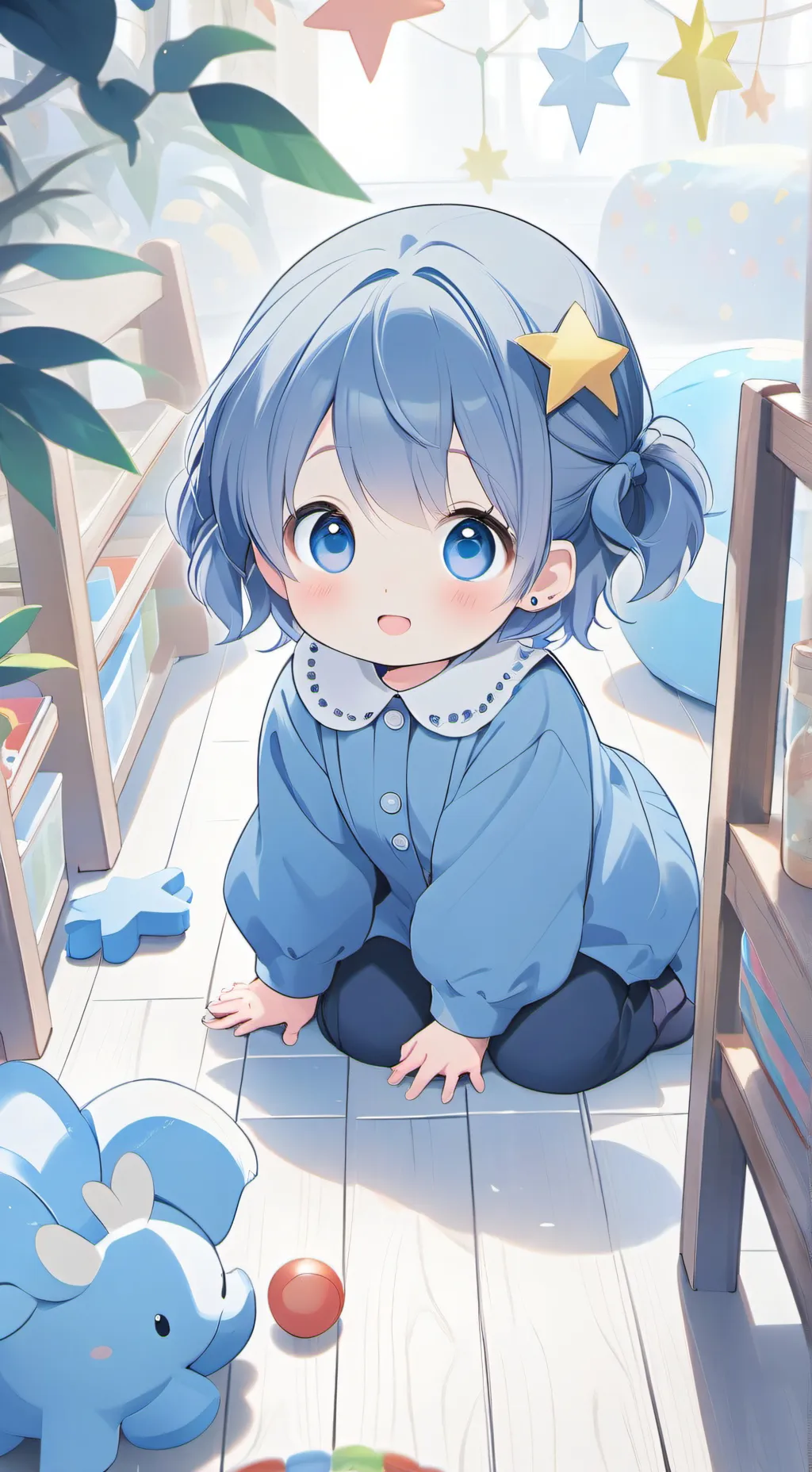 ai character: adoption center background