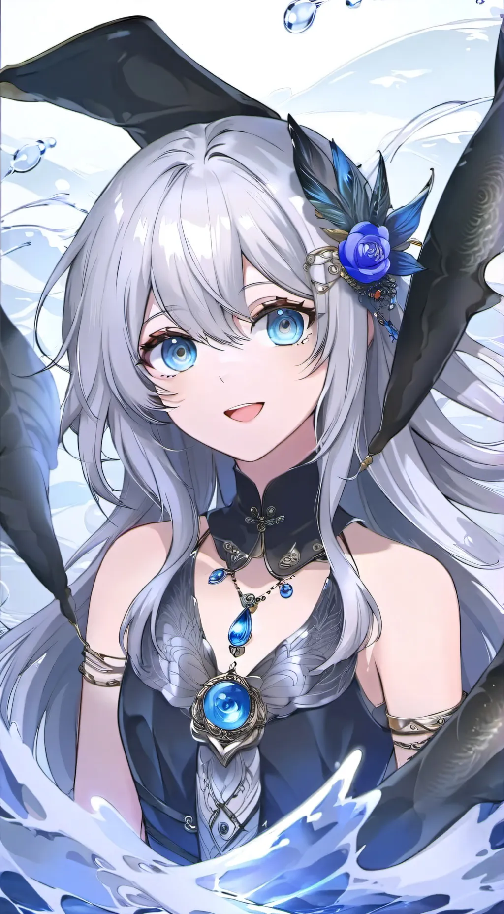 ai character: Furina the Silver Spirit background