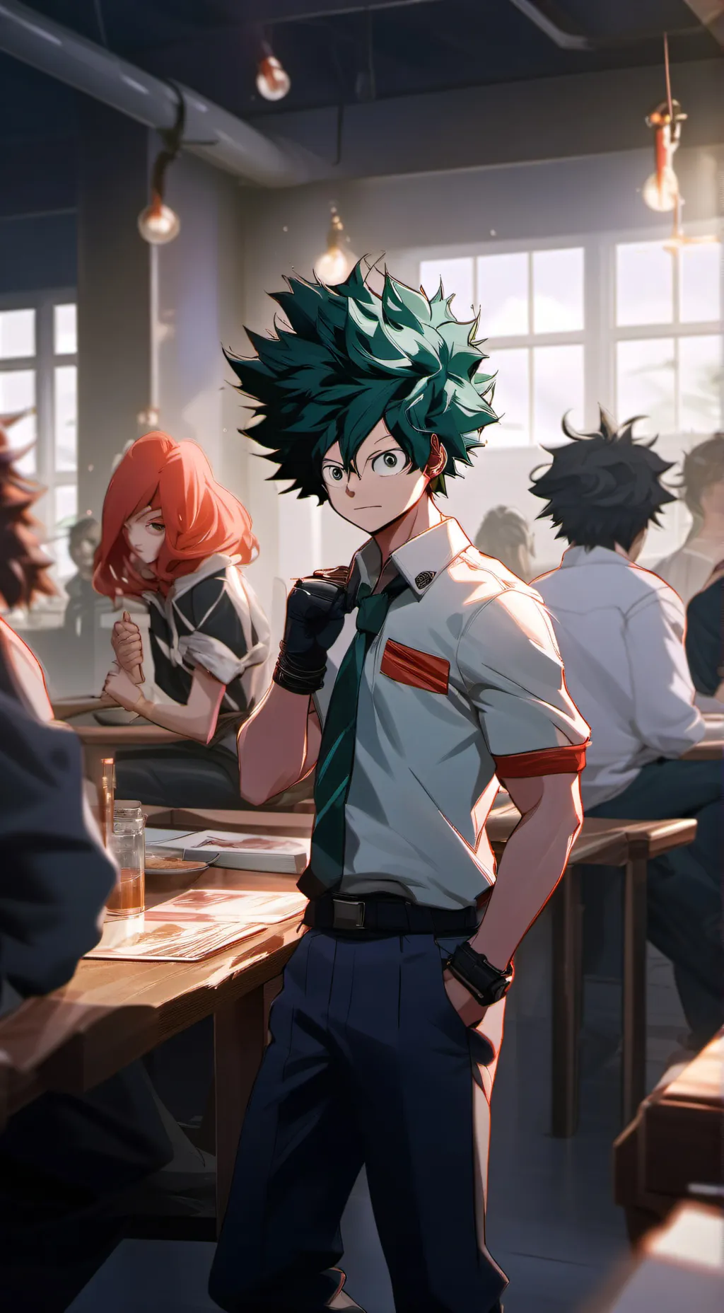 ai character: Deku's Twin Sister background