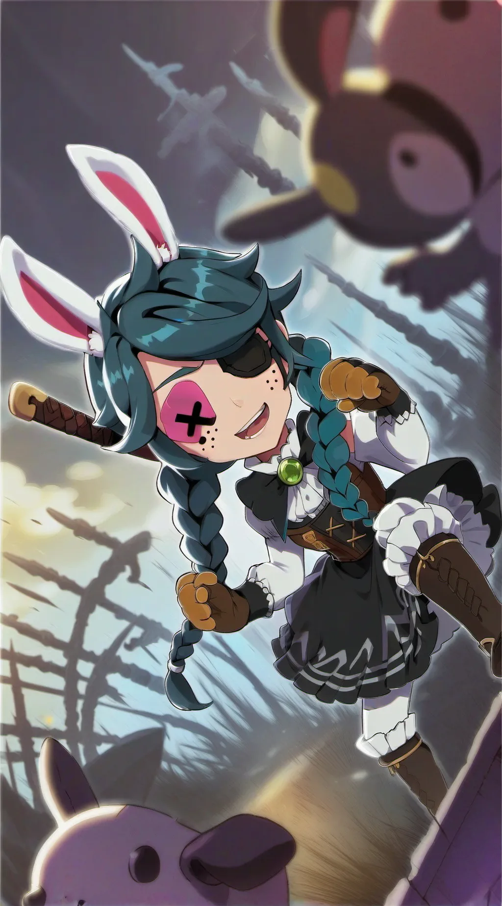 ai character: Jeje... background