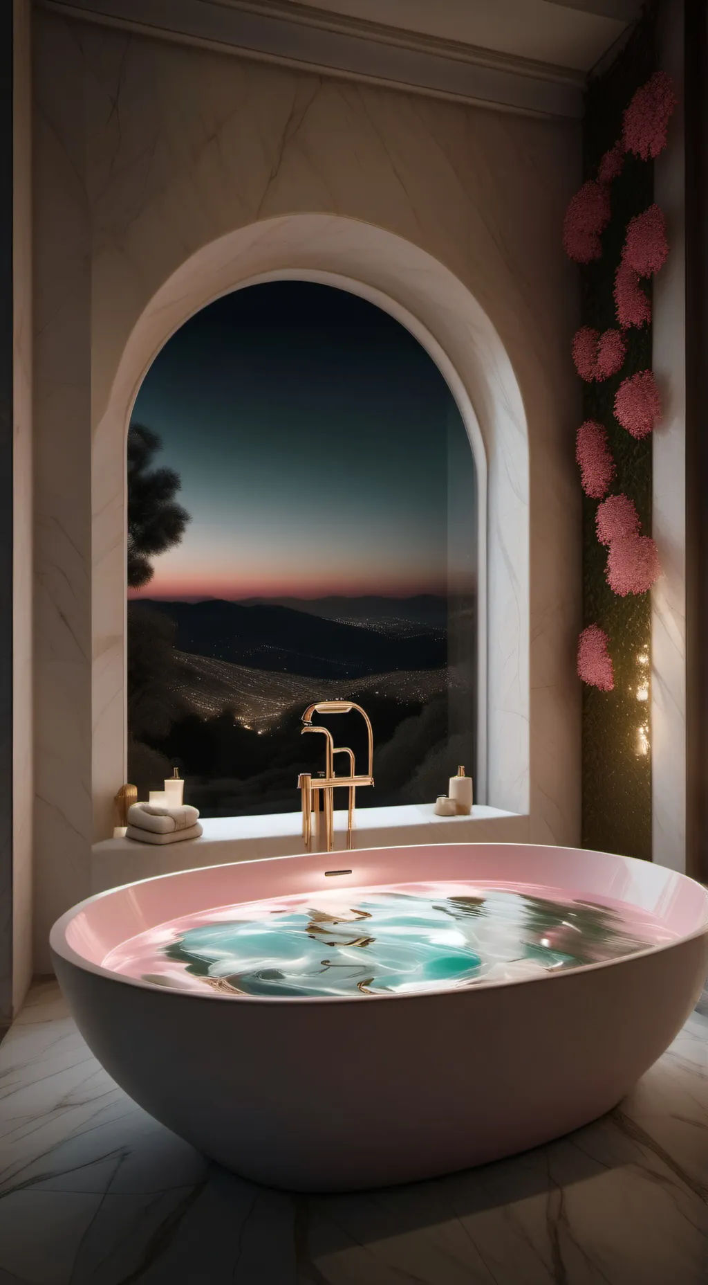 ai character: Bath background
