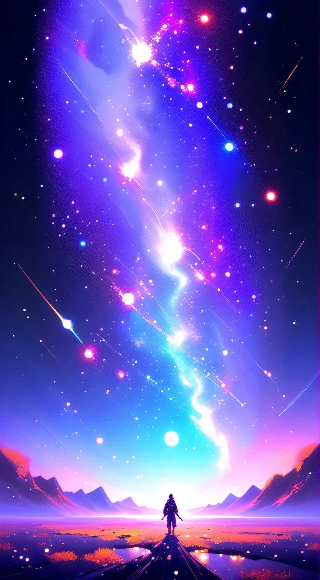 ai character: Aurora background