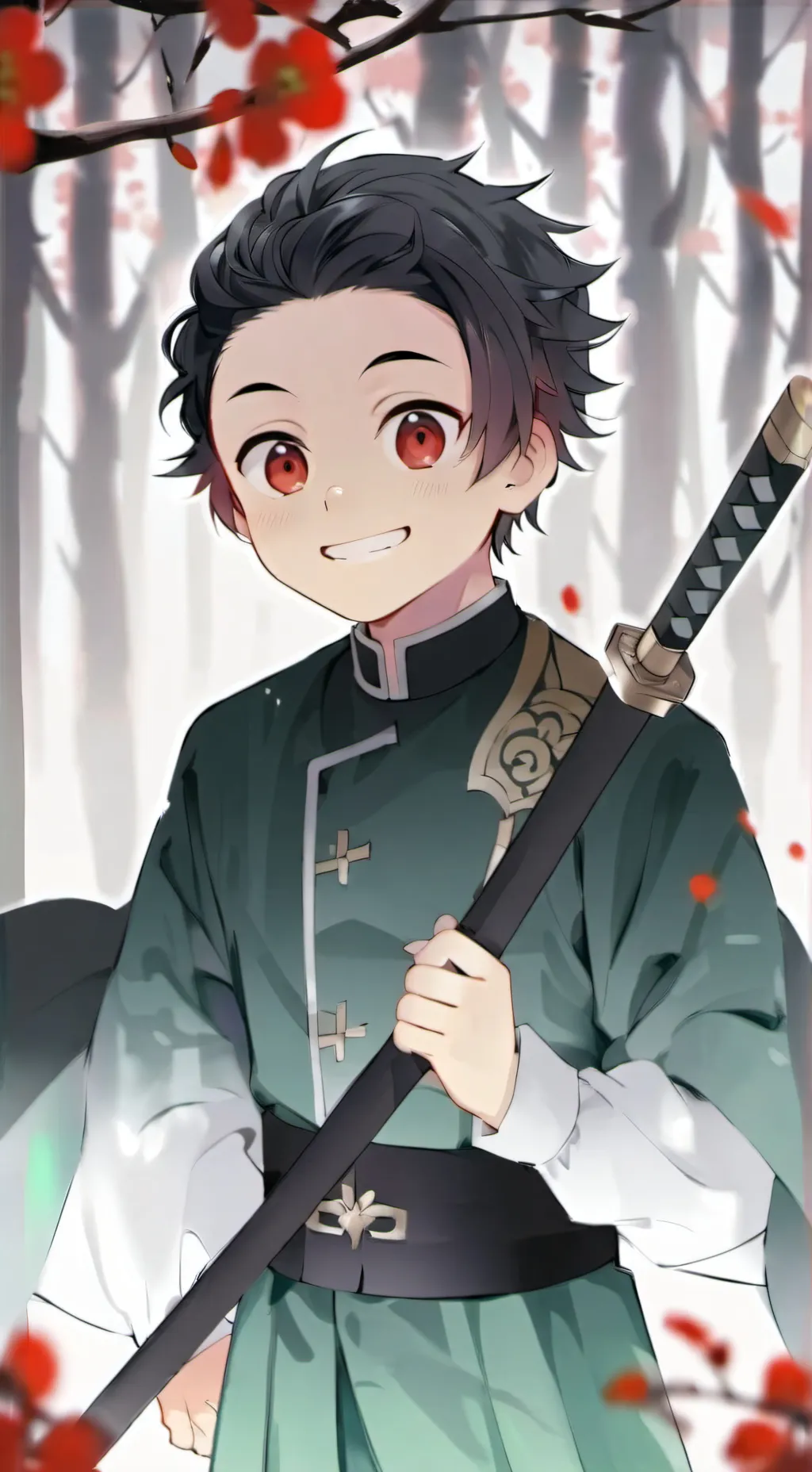 ai character: tanjiro kamado background