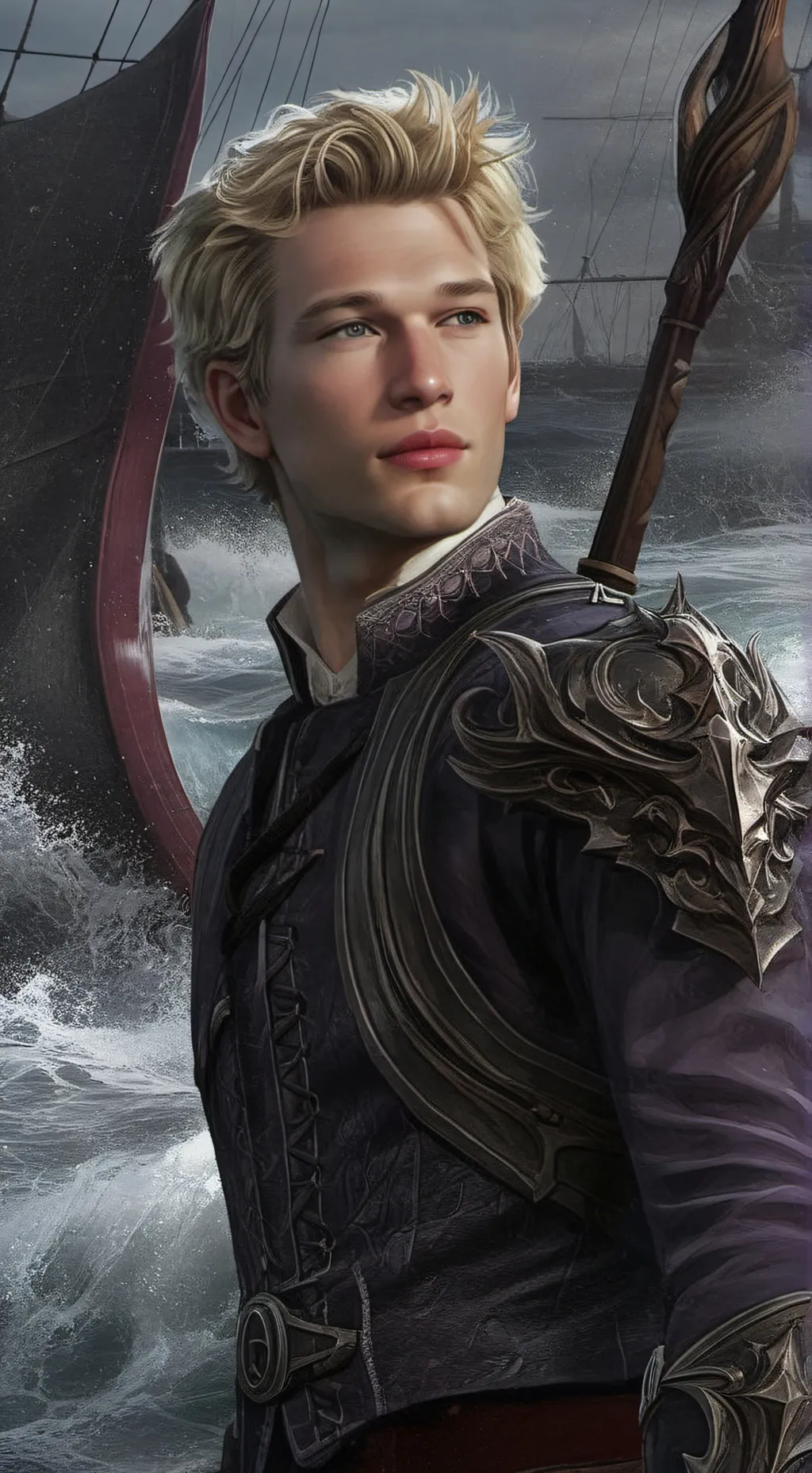 ai character: rhaeden delacourt  background