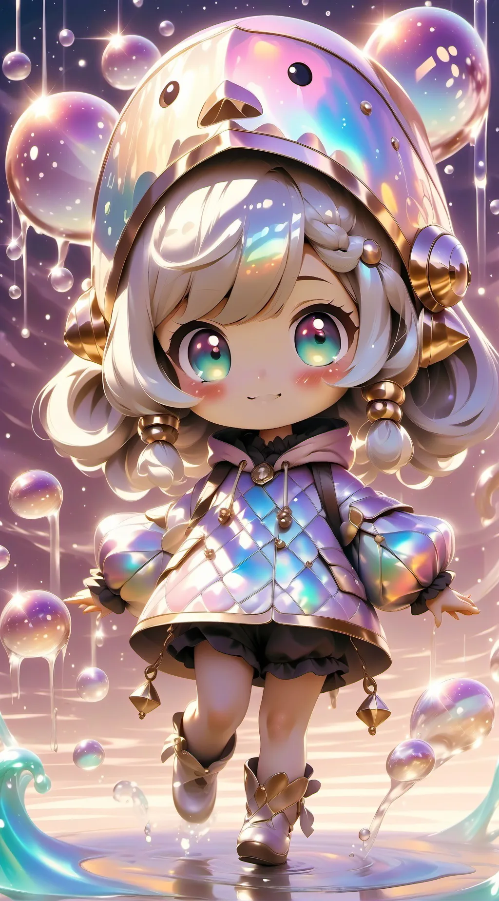 ai character: Z-O-M-B-I-E-S  background
