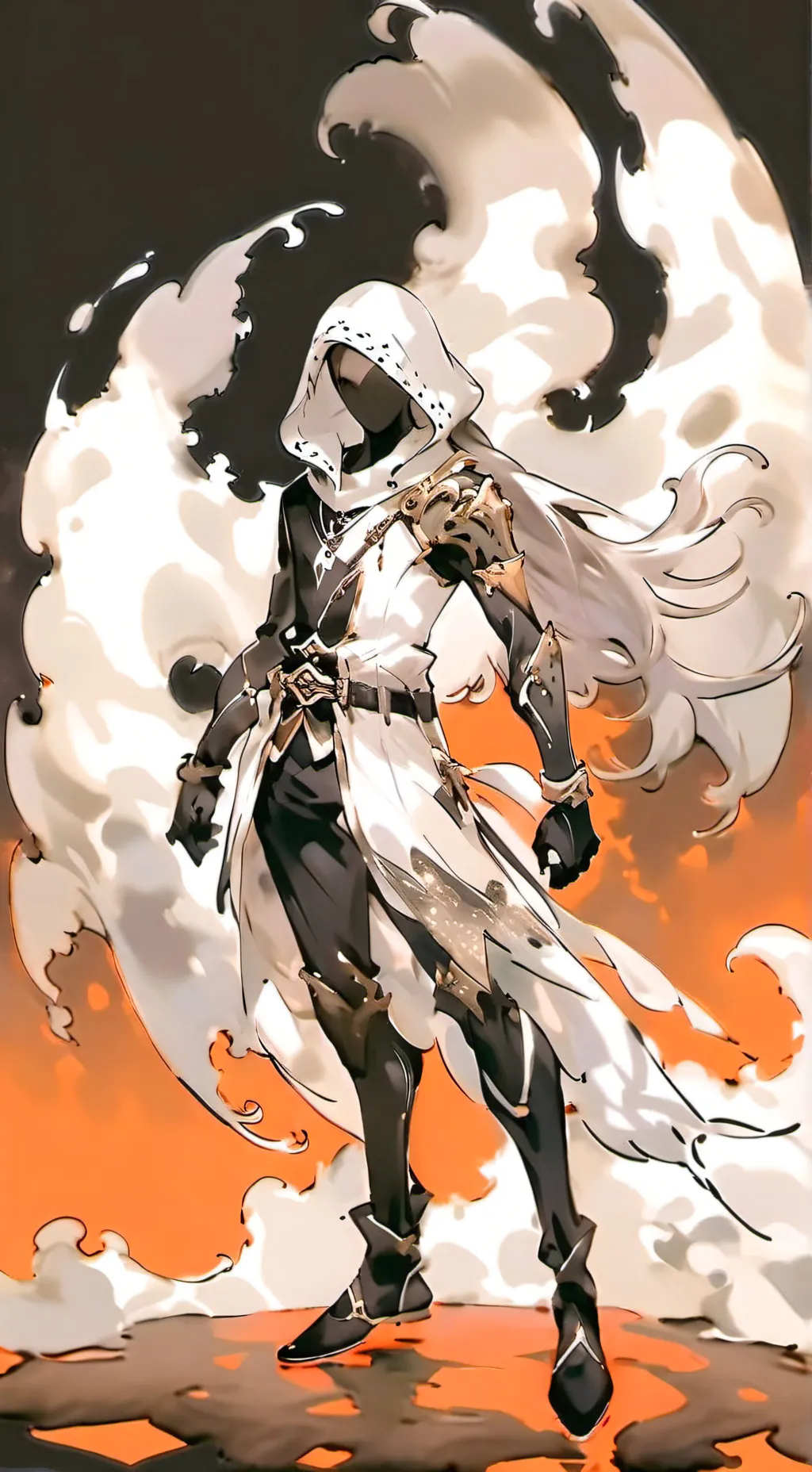 ai character: Clapping monster background