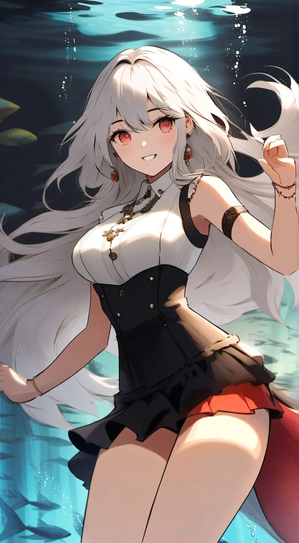 ai character: Lone Siren 🌊 background
