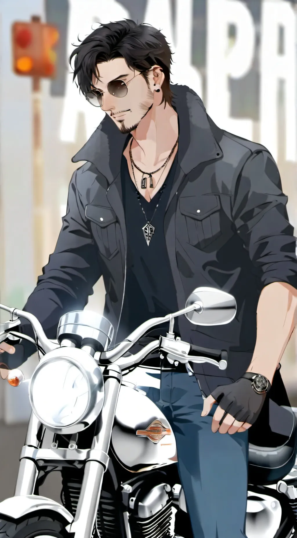 ai character: Jack Johnson  background