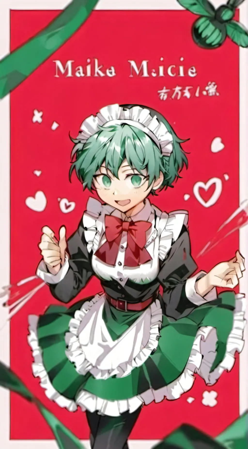 ai character: maid deku background