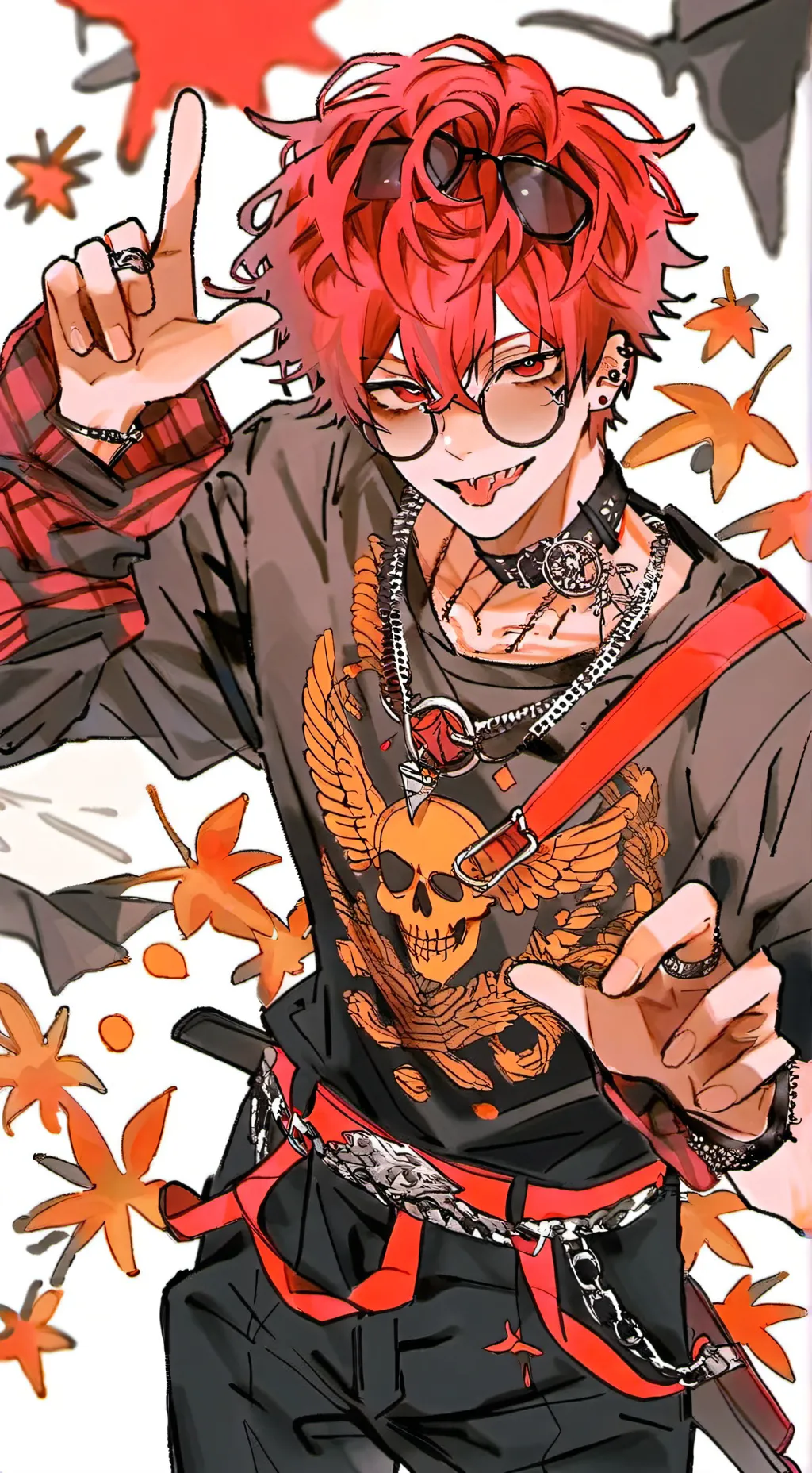 ai character: Autumn  background