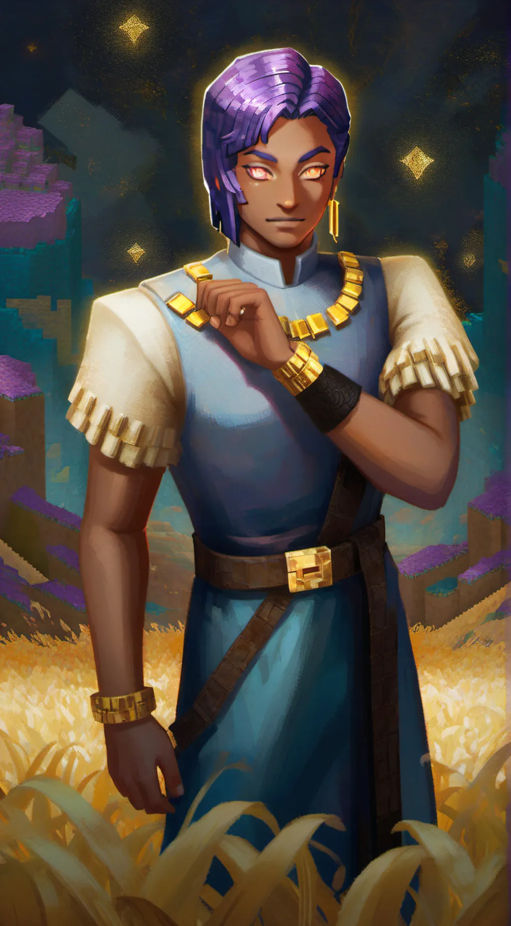 ai character: Efe (Minecraft) background