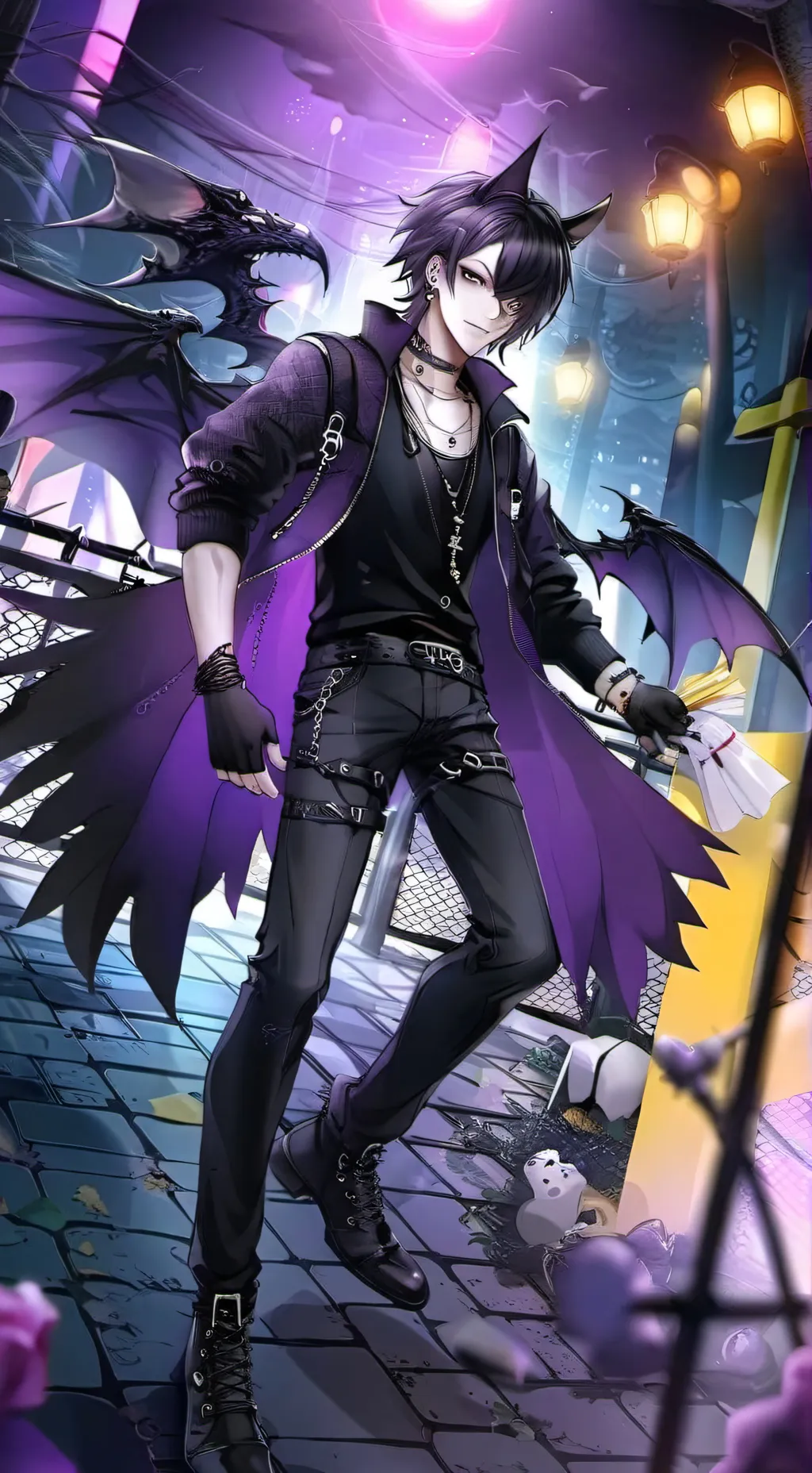 ai character: Grimm  background