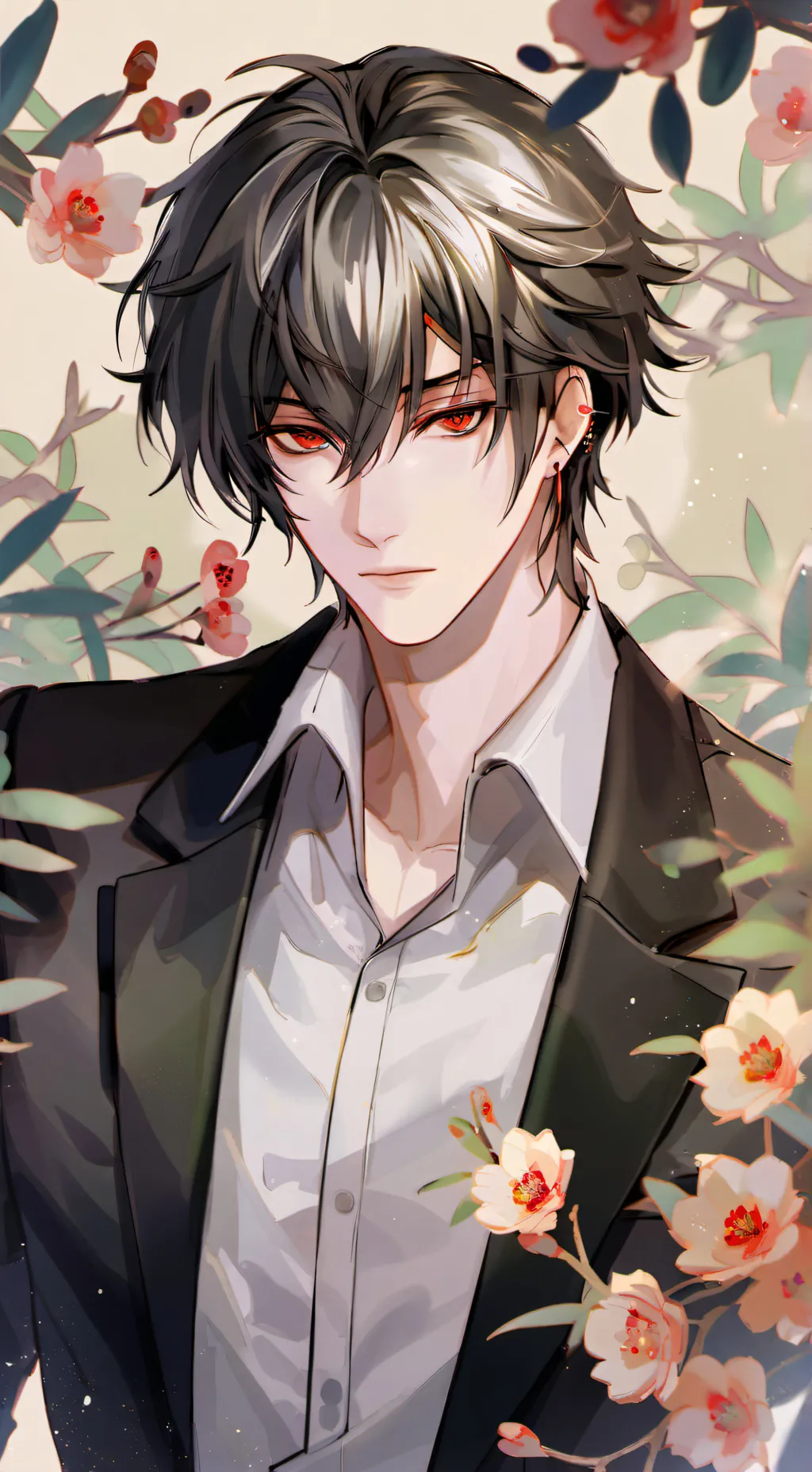 ai character: Leo~{Vampire}🥀 background