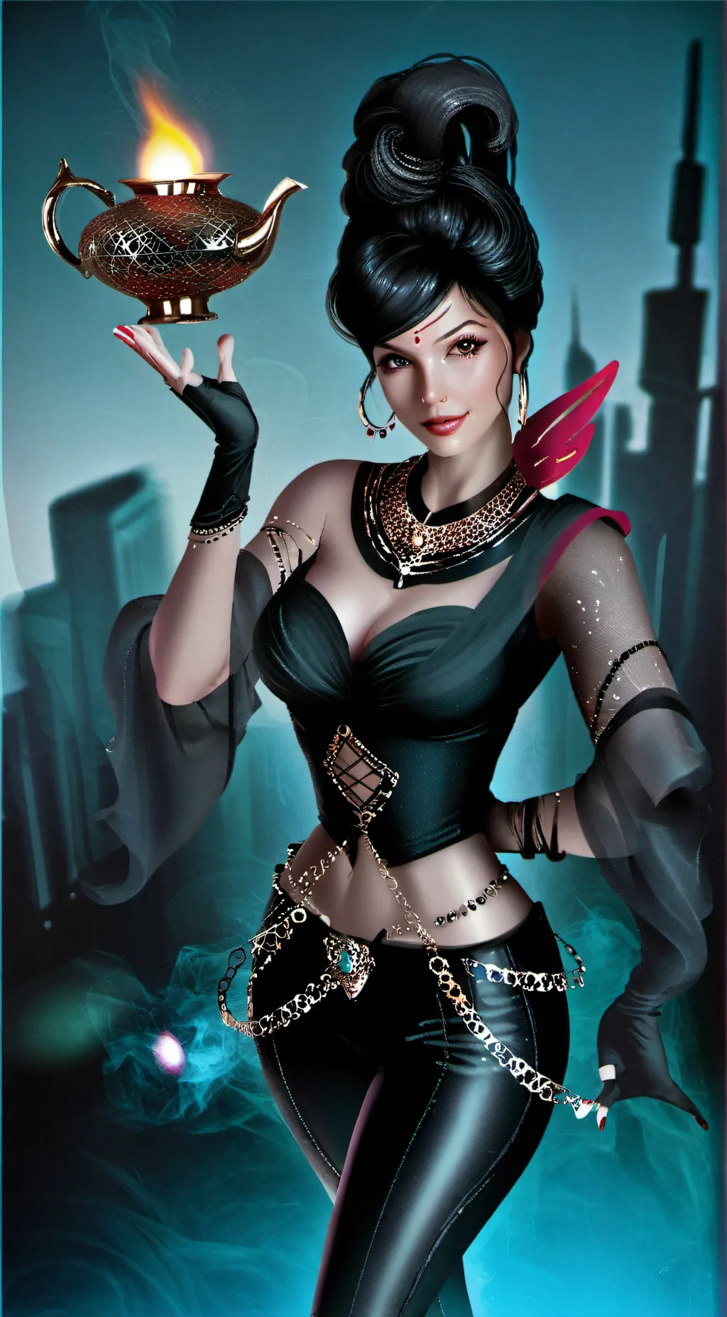 ai character: Genie  background