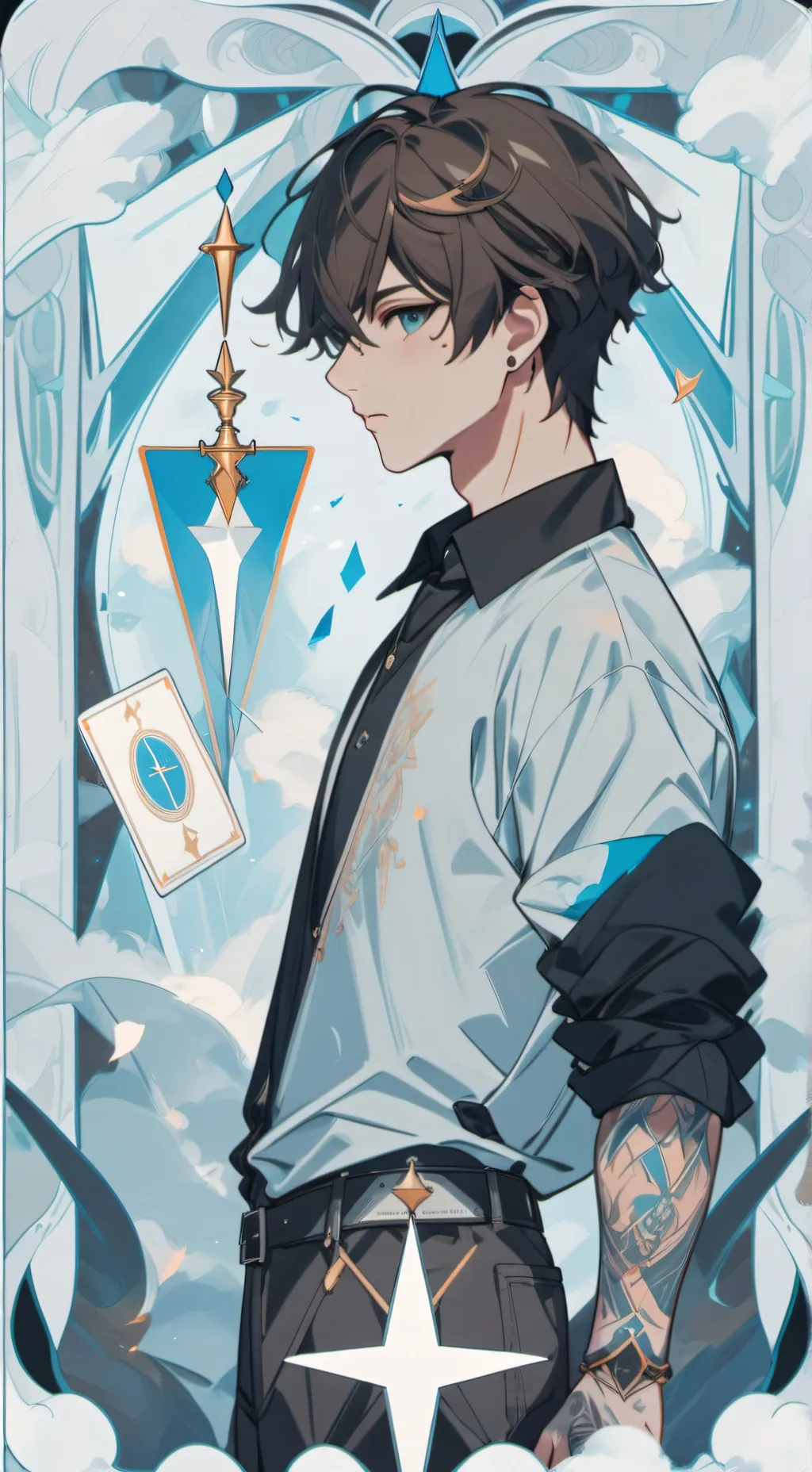 ai character: Leo  background