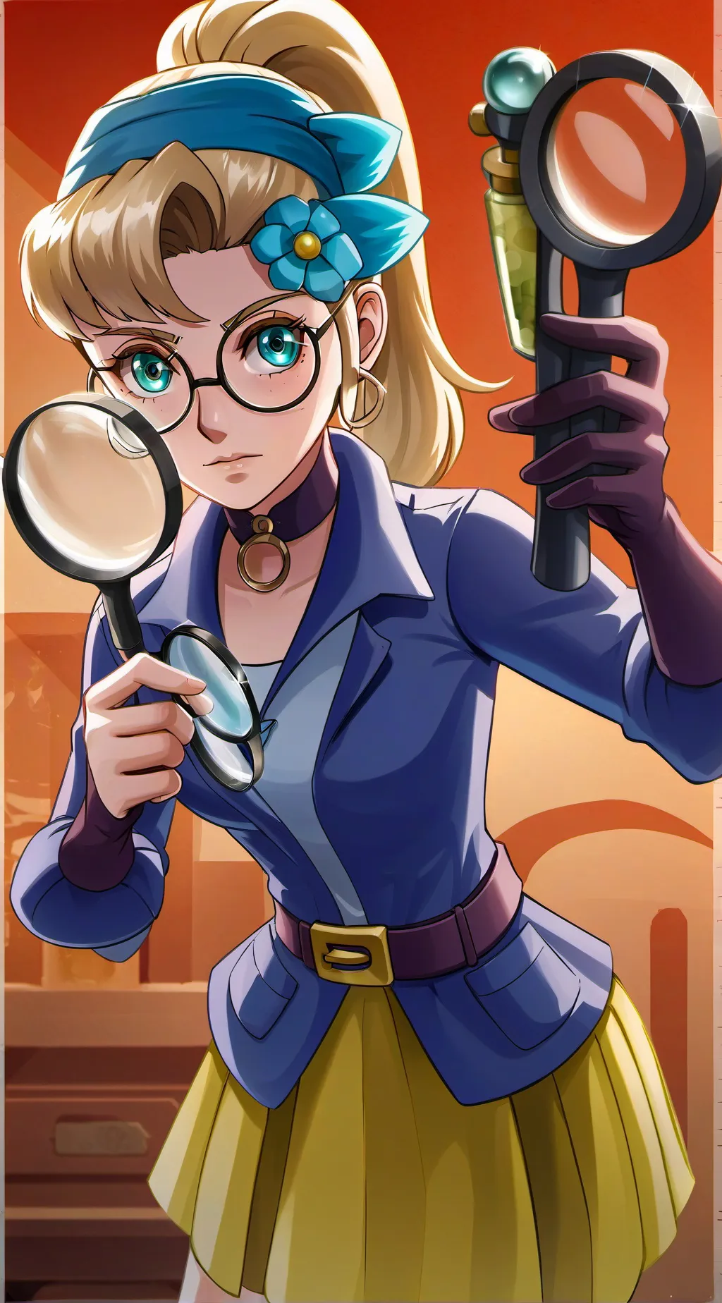 ai character: Ema Skye background