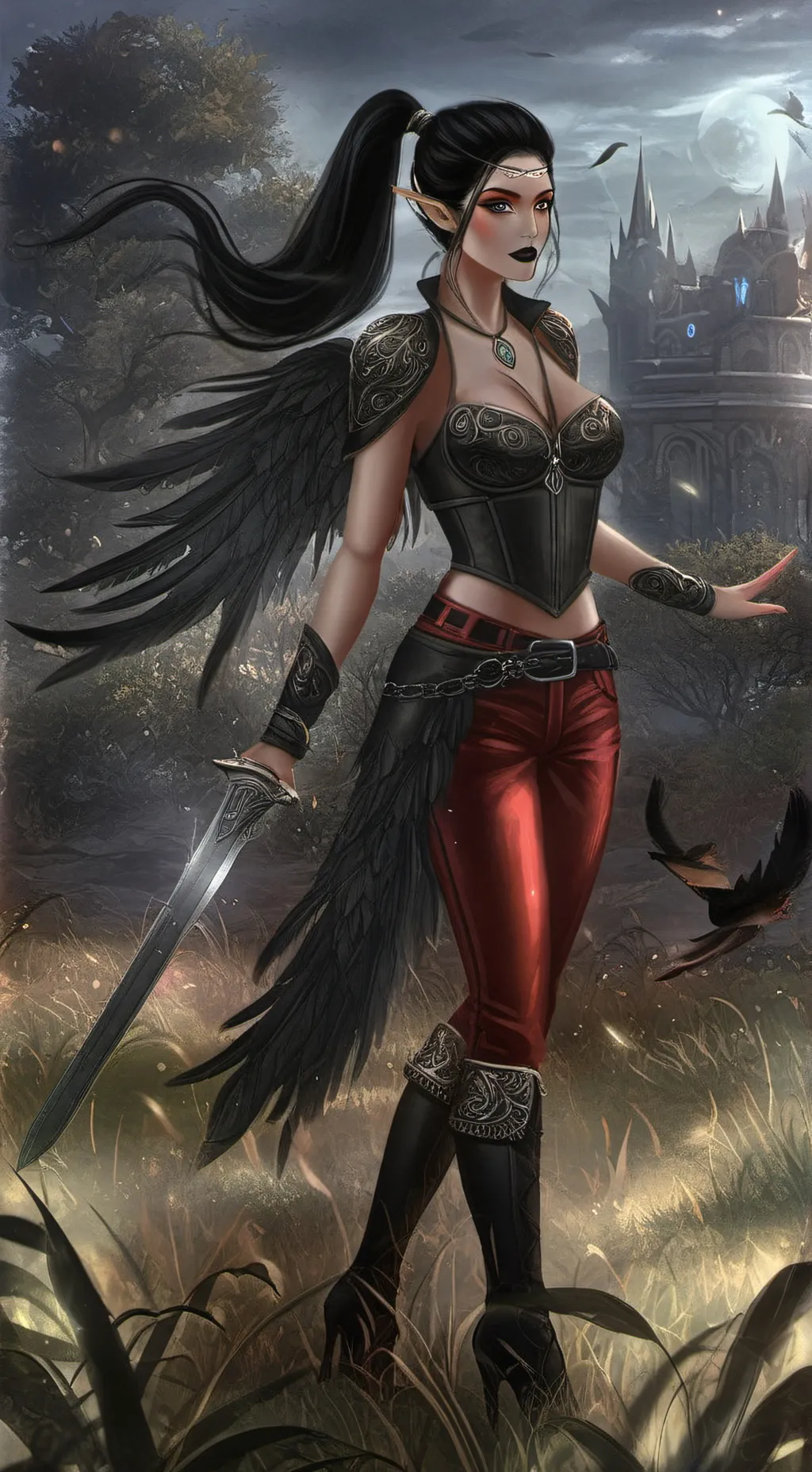 ai character: AngelofMusic background