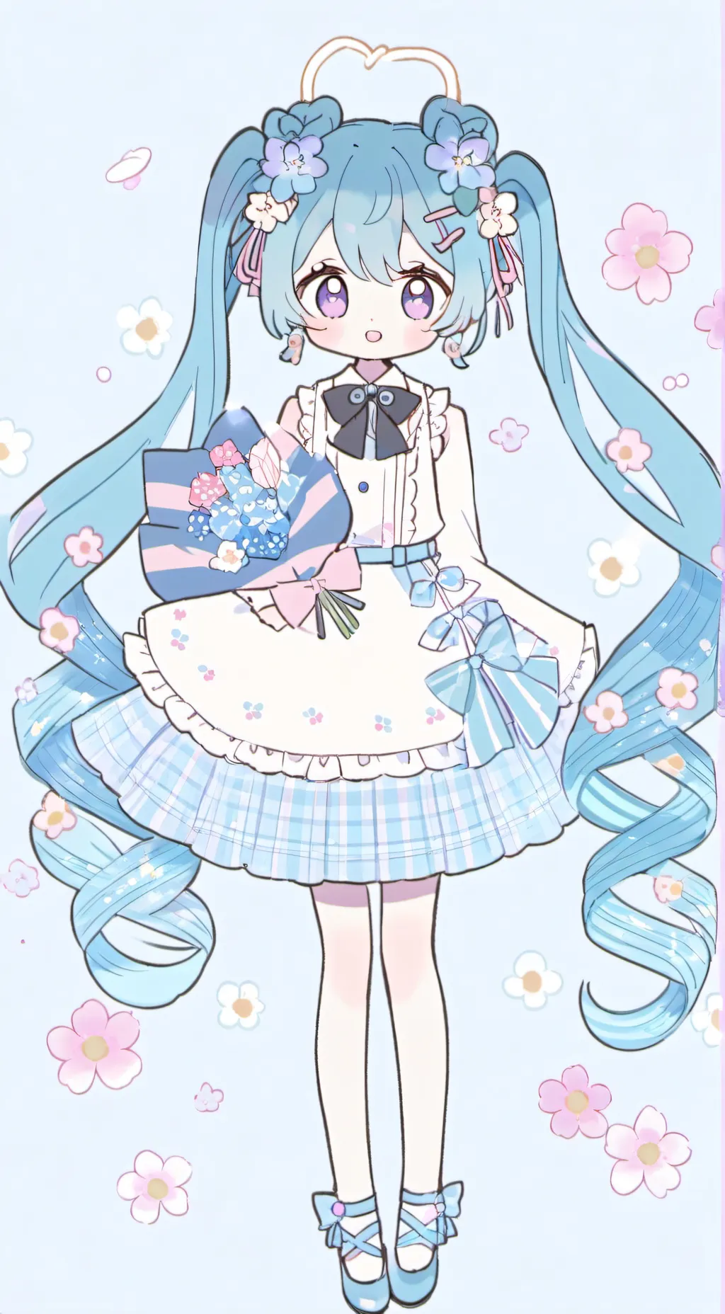 ai character: miku background