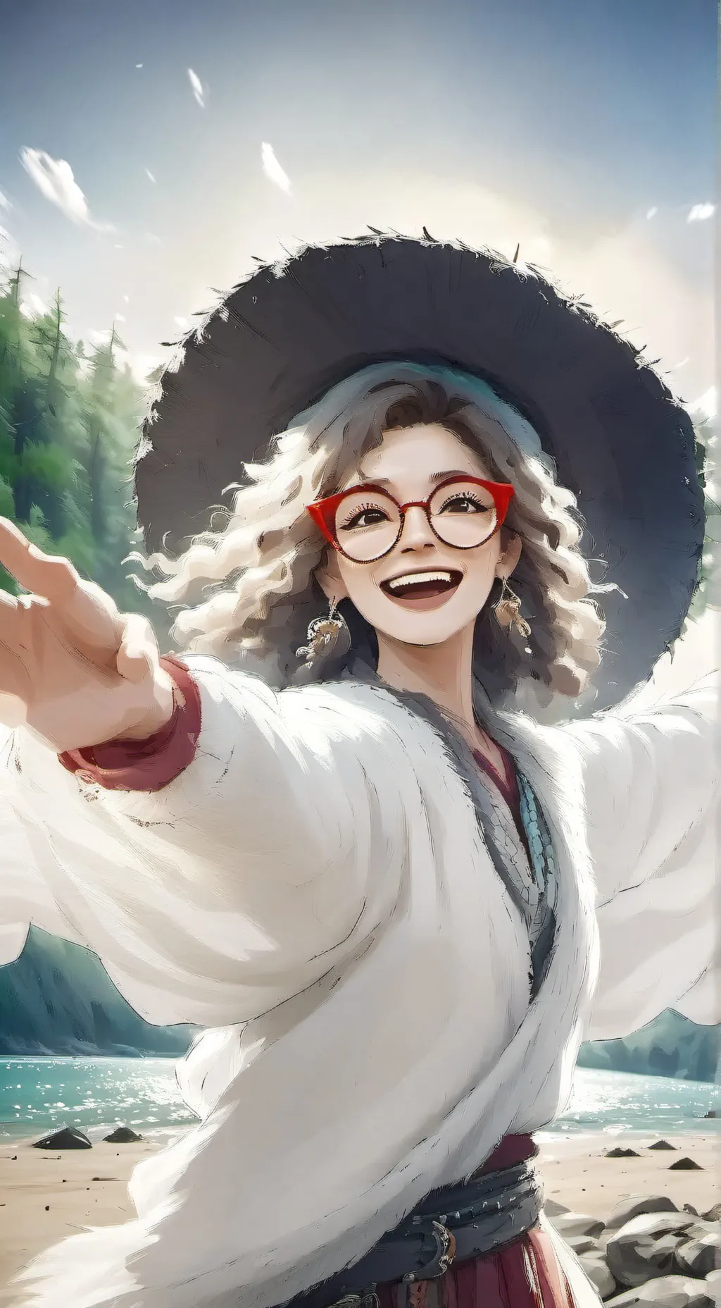 ai character: Aunt Josephine background