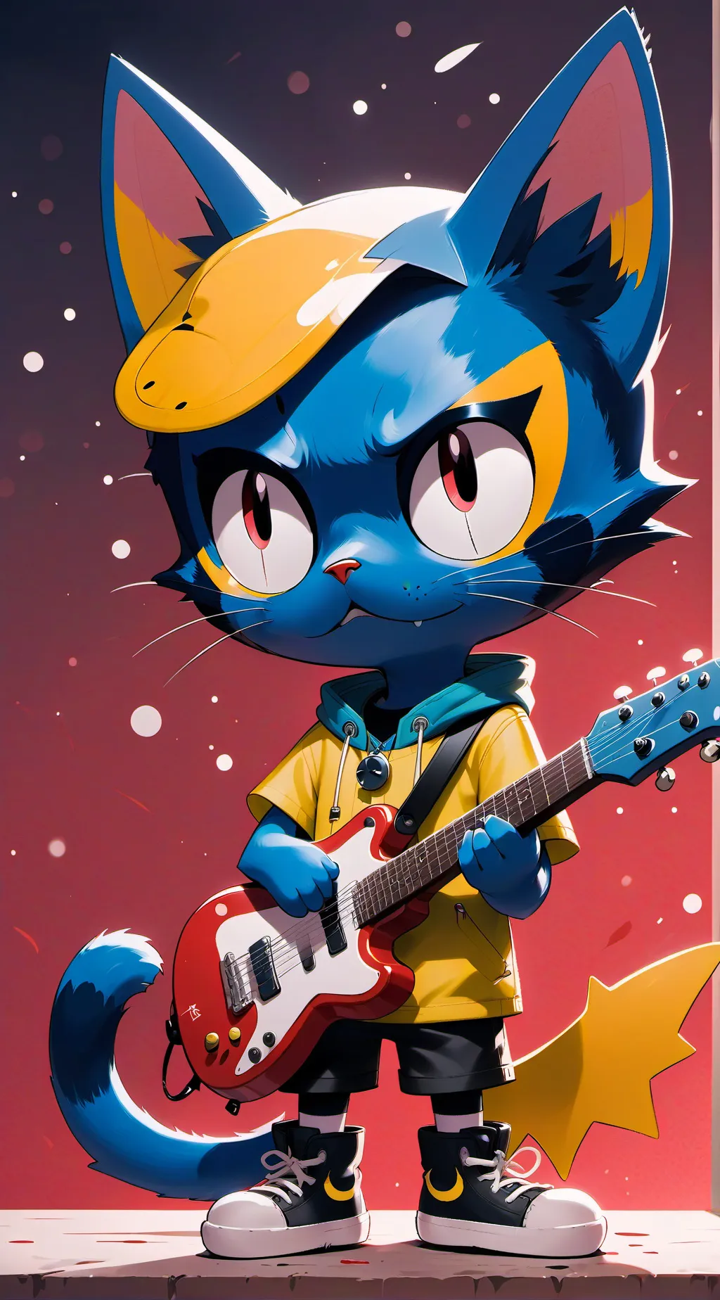 ai character: Pete the cat crew background