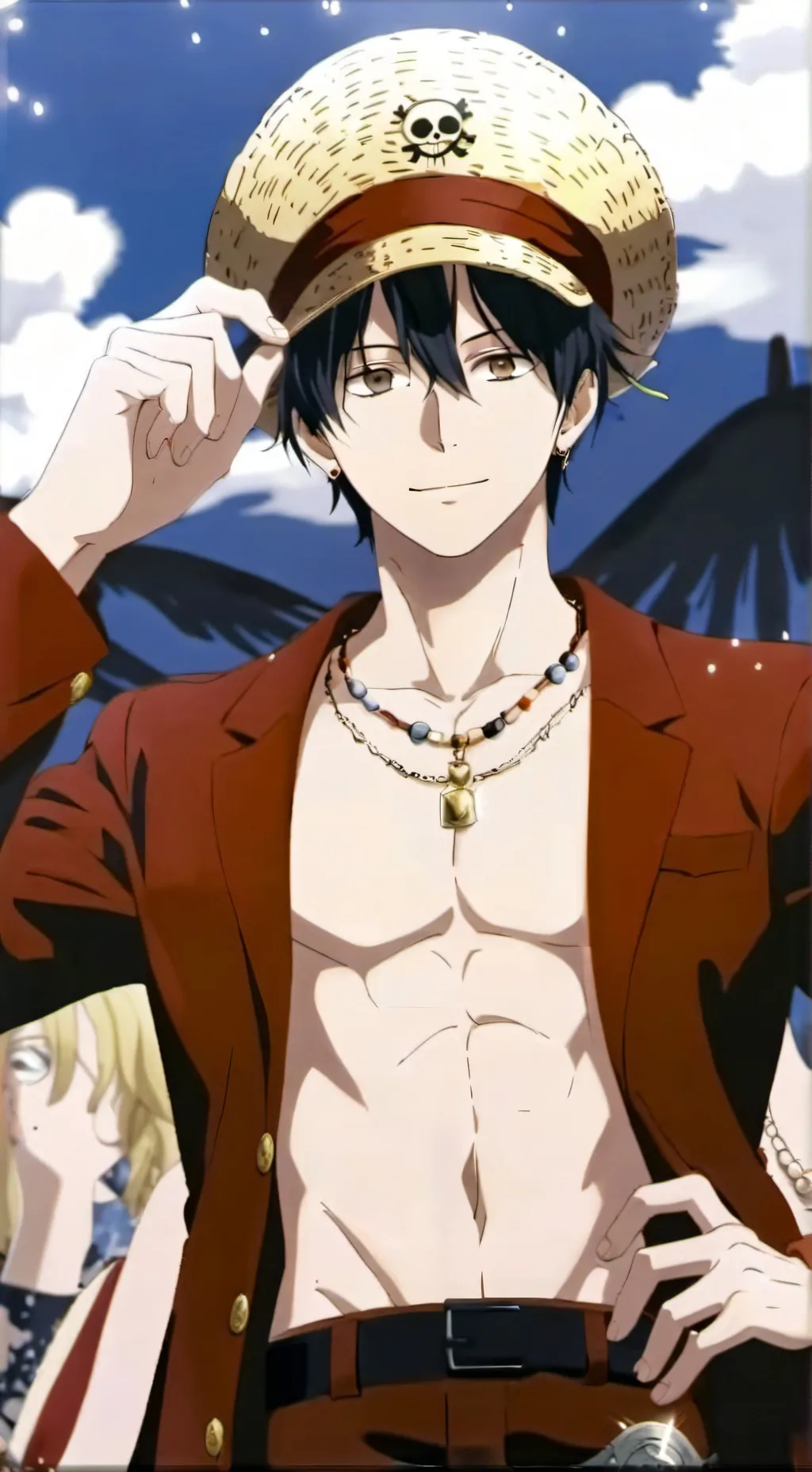 ai character: Luffy background