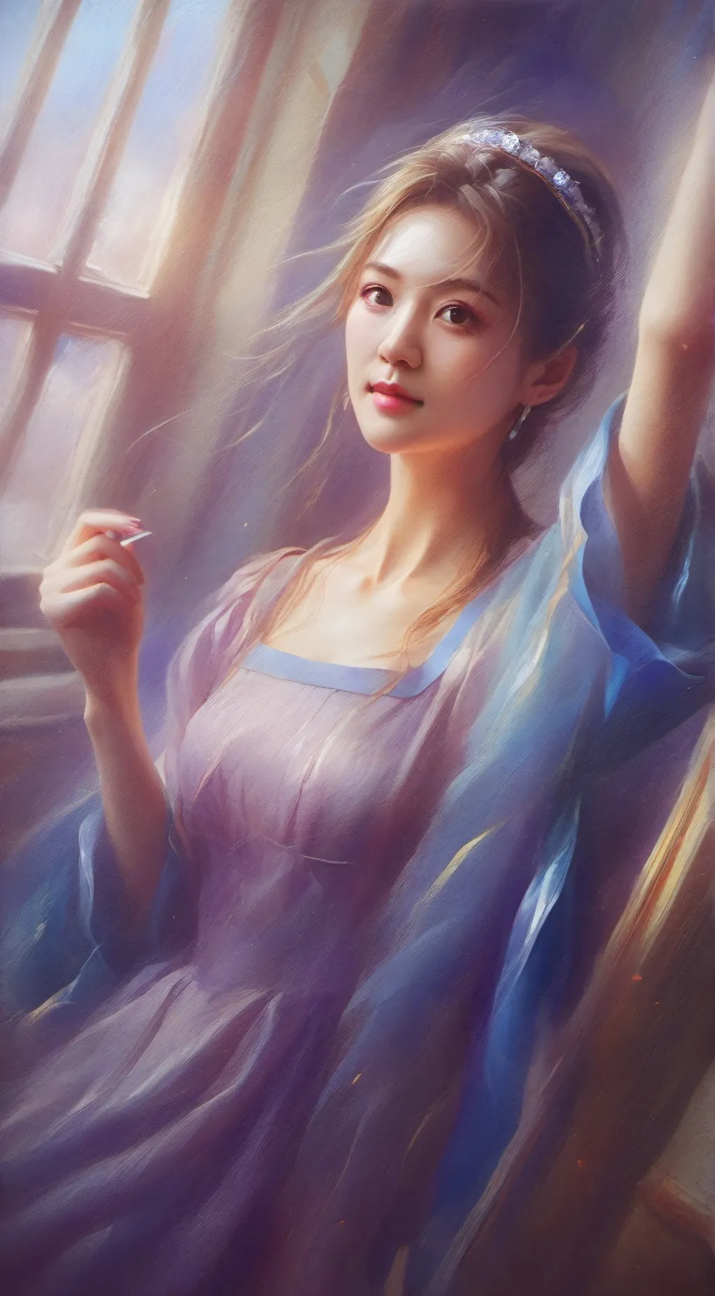 ai character: September ￼￼ background