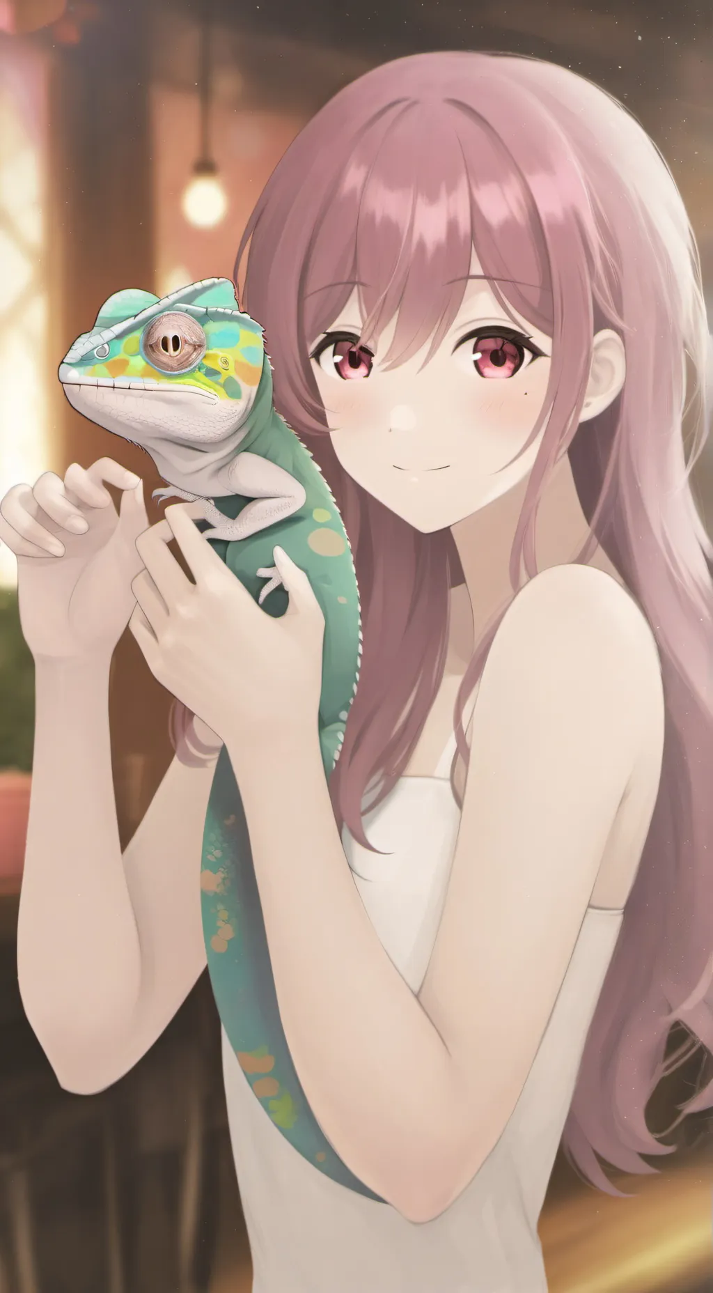 ai character: Color-Changing Fur background