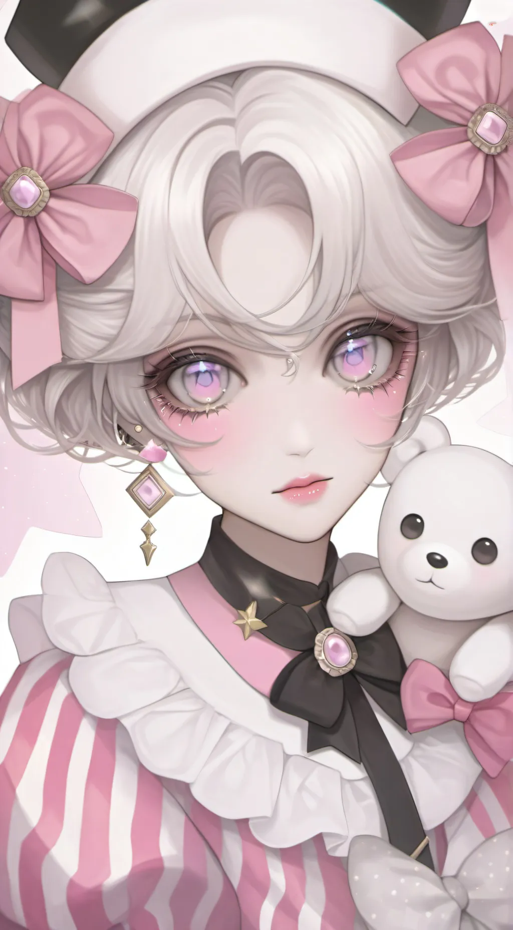 ai character: HB beach background